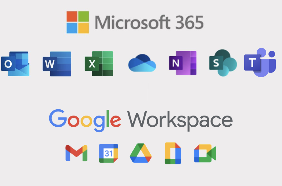 Microsoft 365 Google Workspace Icons